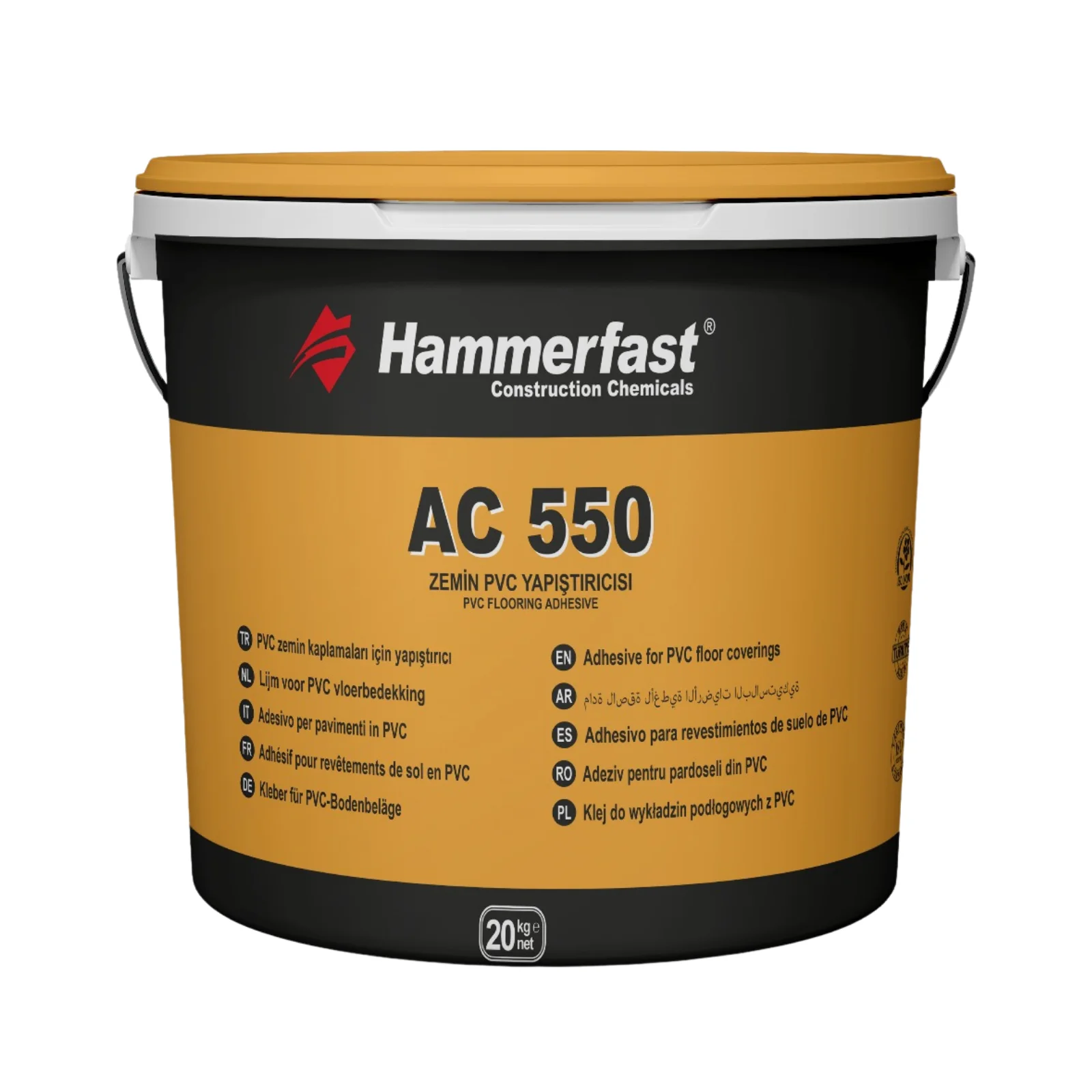 PVC VE LİNOLEUM YAPIŞTIRICISI AC 550