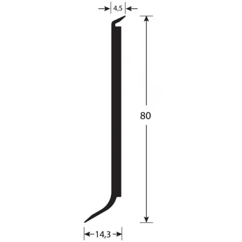 Romuflex Süpürgelik 80 mm - 2134